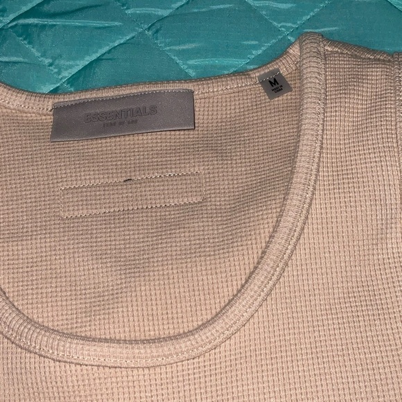 Fear of God Essentials Waffle Tank Sand MEDIUM NWT balletcore street rare - Picture 3 of 10